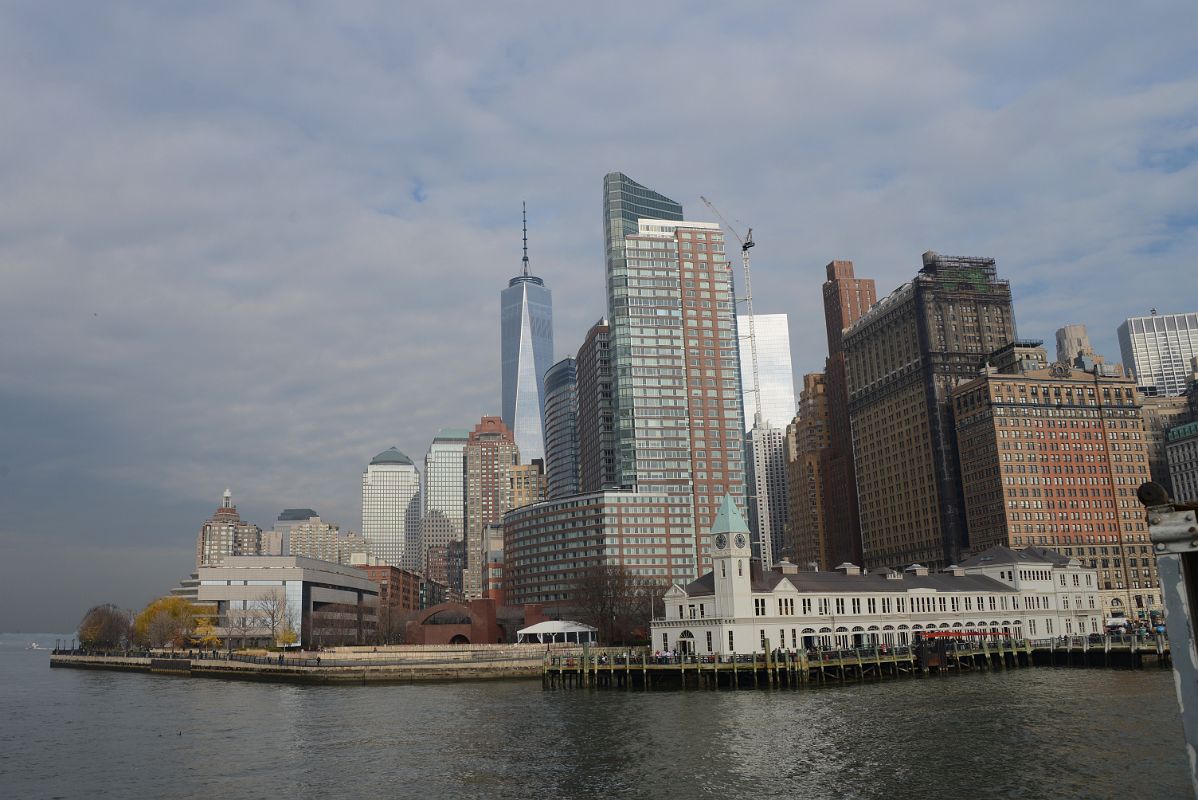 03-4 Brookfield Place, World Trade Center, Ritz Carlton 4 World Trade Center, 17 Battery Place, Whitehall Building From Statue Of Liberty Cruise Ship After Leaving Battery Park